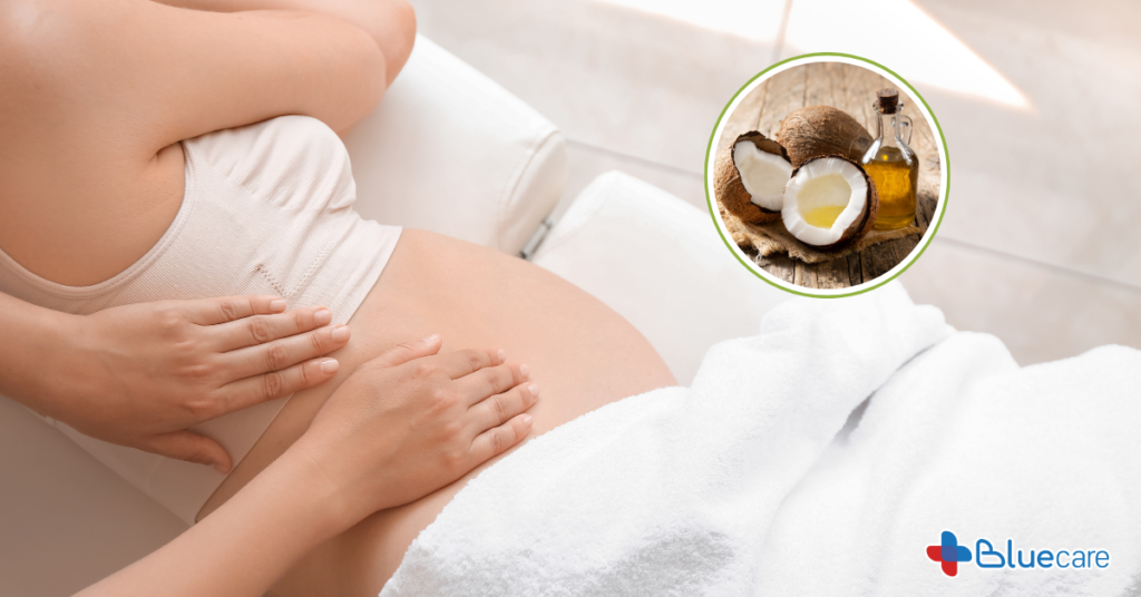 trị rạn da bằng dầu dừa