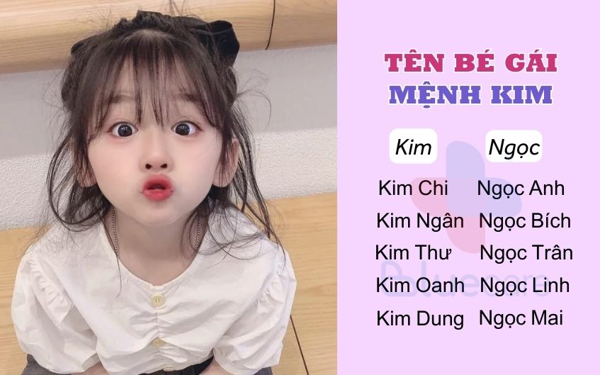 Khám phá những cái tên hay, độc đáo cho bé gái mệnh Kim